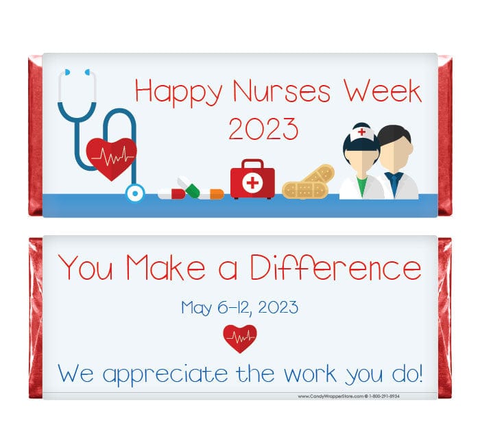 NURSE201 - Happy Nurses Week Candy Bar Wrappers Happy Nurses Week Candy Bar Wrappers NURSE201