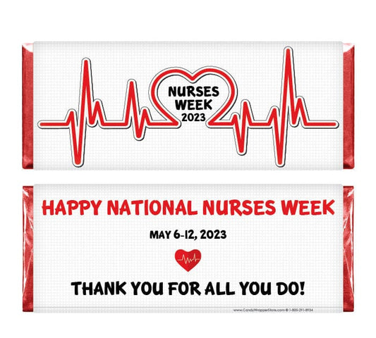 Nurses Week Heartbeat Candy Bar Wrappers Nurses Week Heartbeat Candy Bar Wrappers