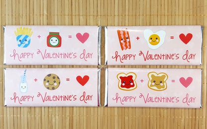 Perfect Match Valentine's Day Wrappers - READY TO SHIP - set of 40 Perfect Match Valentine's Day Wrappers - set of 40 Candy Wrapper Store