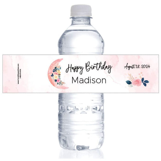 Ninja Party Water Bottle Label, Water Bottle Wrapper, Water Bottle Labels  for Birthday, Personalized Water Bottle Label, Editable 408 