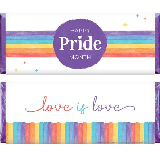 PRIDE202 - Pride Month Watercolor Dot Candy Bar Wrapper Pride Month Watercolor Dot Candy Bar Wrapper Regular Size Wrapper PRIDE