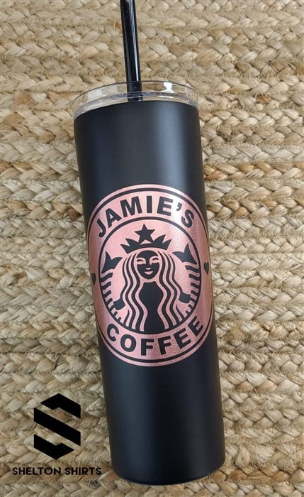 Starbucks Personalized Glitter Tumbler 