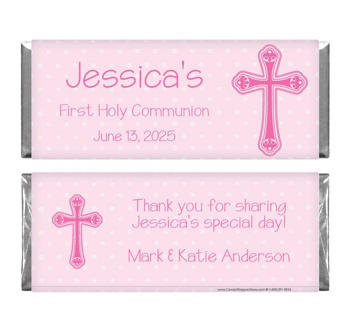 Religious Pink Cross Candy Bar Wrapper – Candy Wrapper Store