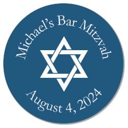 SBAR204 - Bar Mitzvah Star Stickers Bar Mitzvah Star Stickers BAR204