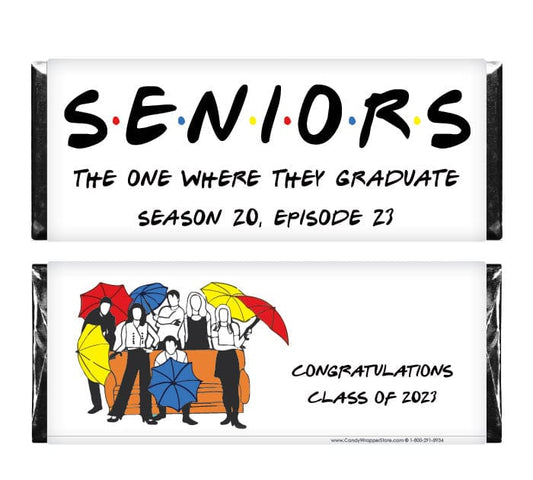 SENIORS The One Where They Graduate Friends Theme Candy Bars Party Favors Candy Wrapper Store