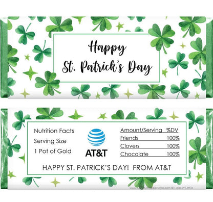 St Patricks Day Regular Size Wrapper with company logo St Patricks Day Regular Size Wrapper pat201