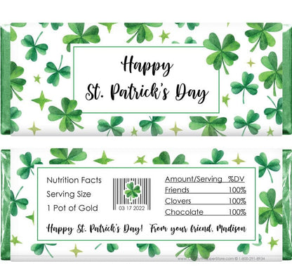 St Patricks Day Regular Size Wrapper with company logo St Patricks Day Regular Size Wrapper pat201