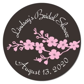 SWA226 - Cherry Blossom Wedding Stickers Cherry Blossom Wedding or Bridal Shower Stickers WA226