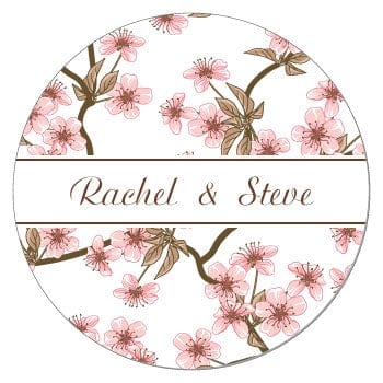 SWA293 - Cherry Blossom Wedding Sticker Custom Cherry Blossom Wedding Sticker WA293