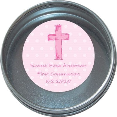 TREL217b - Blue Cross Religious Tins - set of 24 Blue Cross Religious Tins rel217
