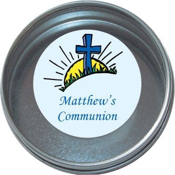 TRL1 - Blue Cross Religious Tins - set of 24 Blue Cross Religious Tins Candy Wrapper Store