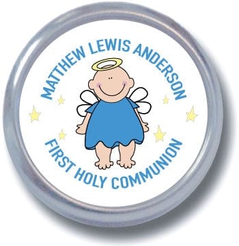 TRL8 - Angel Baby Religious Tins - set of 24 Angel Baby Religious Tins Baby & Toddler Candy Wrapper Store