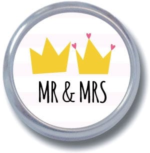 TWA367 - Mr and Mrs Crowns Wedding Tins Mr and Mrs Crowns Wedding Tins WA367