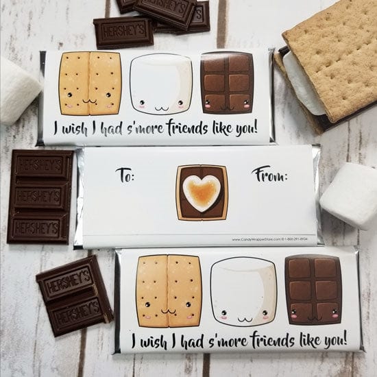 Smores Valentines Day Candy Bar Wrappers – Candy Wrapper Store