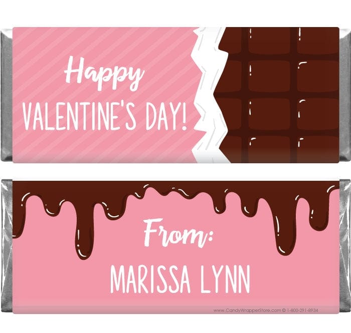 VAL234 - Valentine's Day Chocolate Bar Candy Bar Wrappers Valentine's Day Chocolate Bar Candy Bar Wrappers Candy Wrapper Store