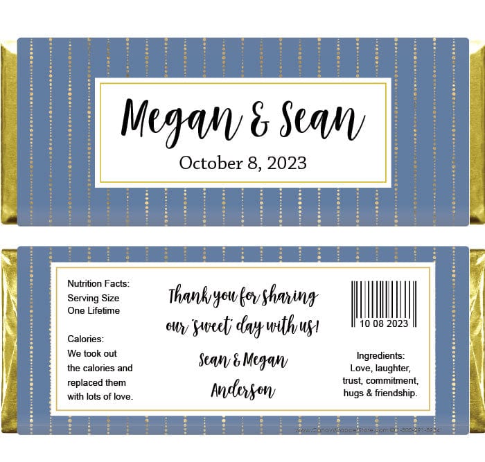 Wedding Floral Branch Candy Bar Wrapper – Candy Wrapper Store