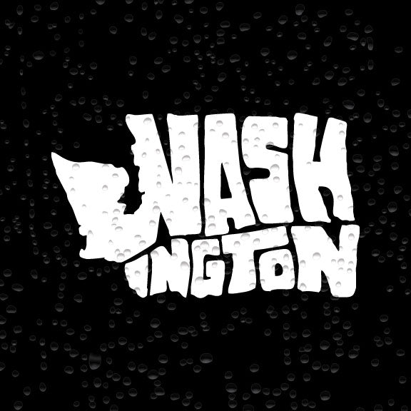 Washington State Work Art Vinyl Sticker Candy Wrapper Store