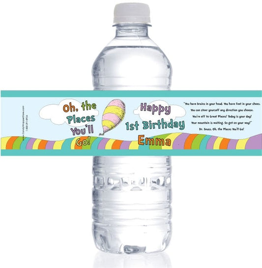 WBBD269 - Oh the Places Youll Go Birthday Water Bottle Labels Oh the Places Youll Go Birthday Water Bottle Labels Party Favors Candy Wrapper Store