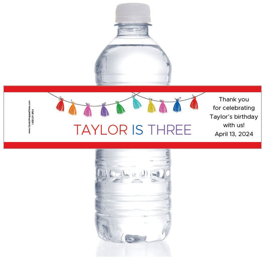 Christmas Candy Cane Water Bottle Labels – Candy Wrapper Store