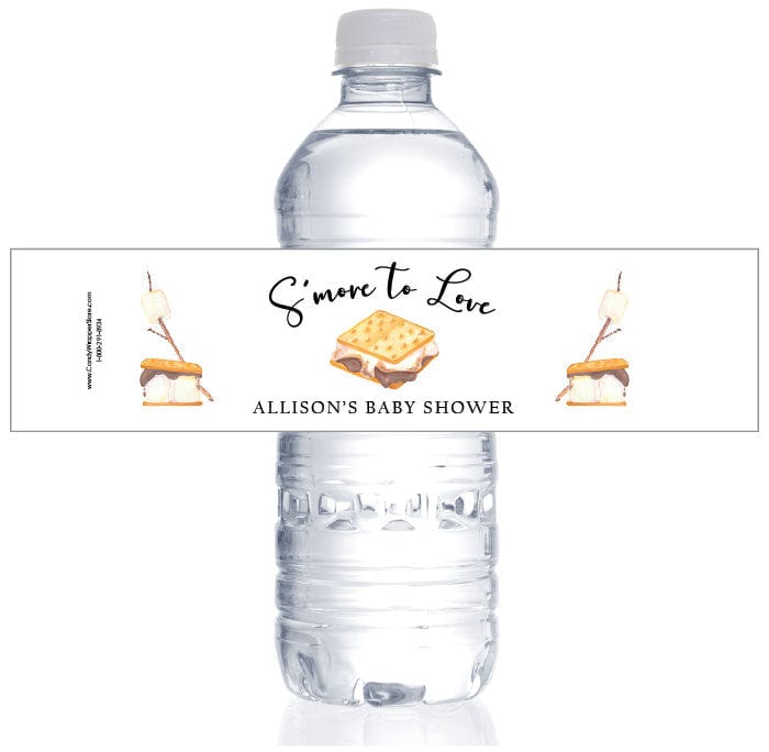 Smore to Love Baby Shower Water Bottle Labels BS302
