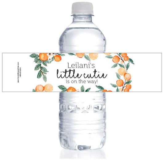 It's A Girl Bottle Wraps – 20 Baby Shower Water Bottle Labels