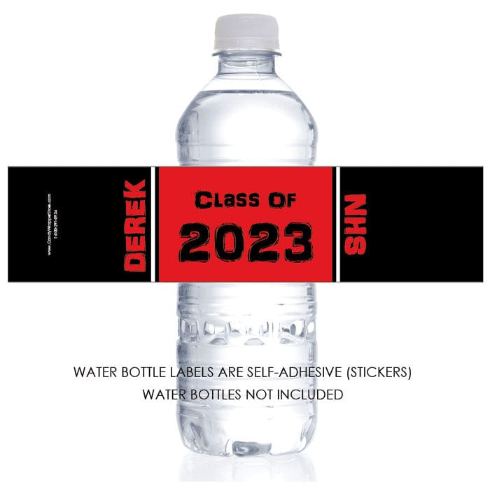 WBGRAD217 - Class of 2023 Graduation Water Bottle Label Party Favors GRAD217