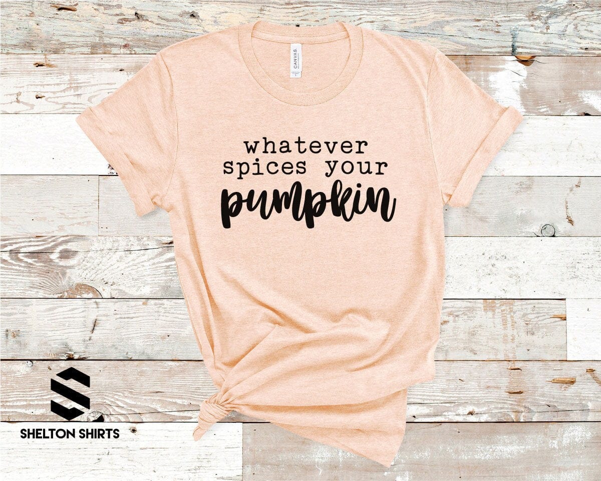 Whatever Spices Your Pumpkin Fall Theme Super Soft Cotton Comfy T-Shirt Candy Wrapper Store