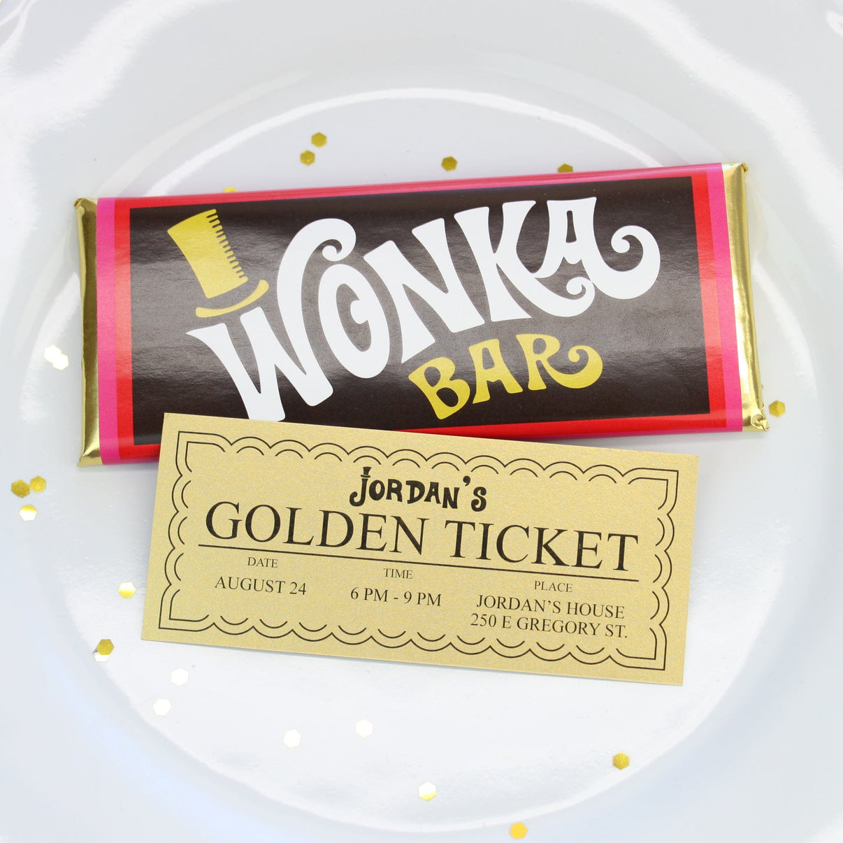 Willy Wonka Golden Tickets for Candy Bars – Candy Wrapper Store