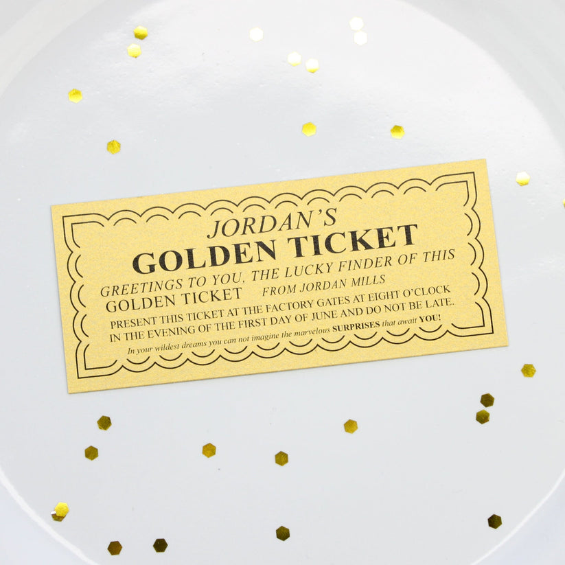 Willy Wonka Golden Tickets for Candy Bars – Candy Wrapper Store