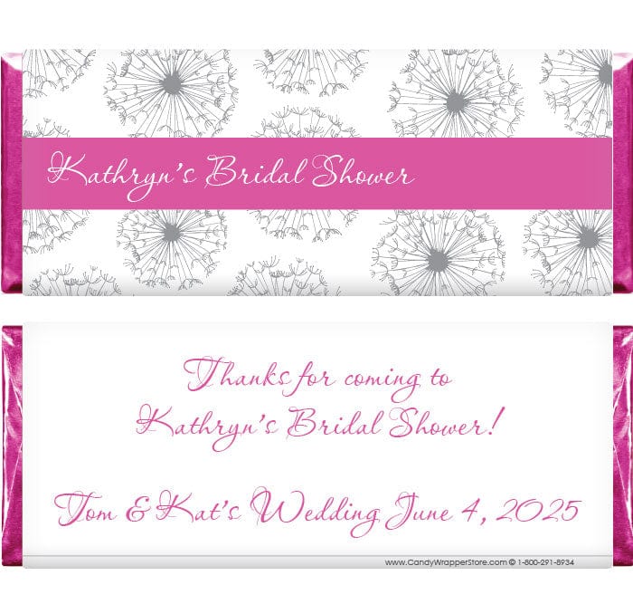 WS222 - Bridal Shower Wishes Candy Bar Wrappers Bridal Shower Wishes Candy Bar Wrappers Candy Wrapper Store